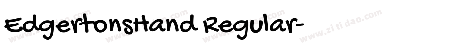EdgertonsHand Regular字体转换